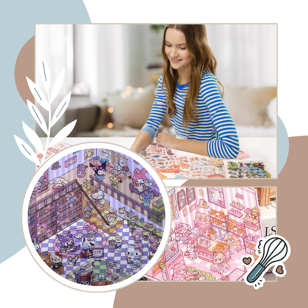 Pastel Home Tales Klistermærker - Ozerty