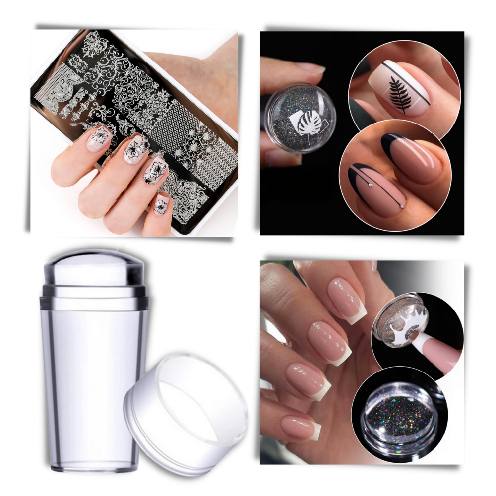 Redskab til Perfekt Symmetrisk Gennemsigtig Neglekunst
- Ozerty