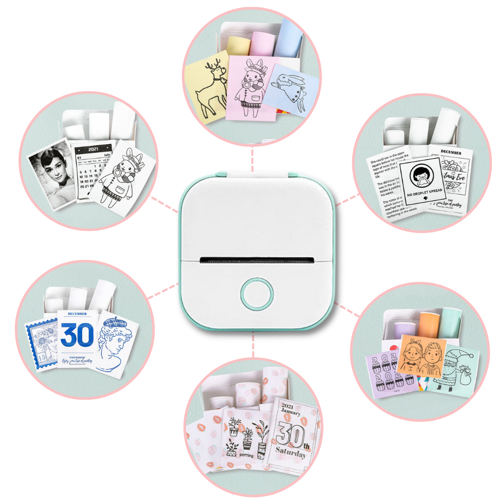 Phomemo blækfri klistermærkeprinter
- Ozerty
