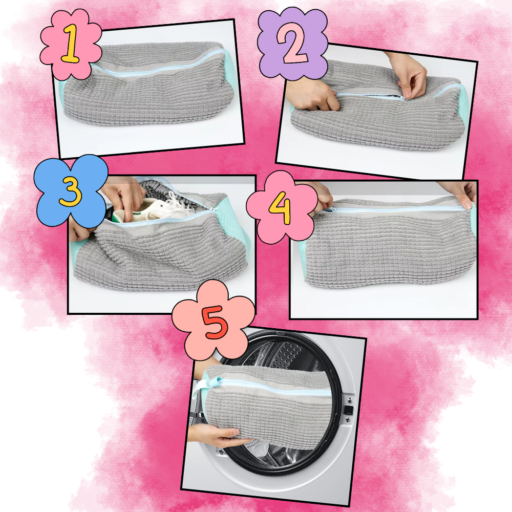 Vasketøjspose til sko i polyester - Ozerty