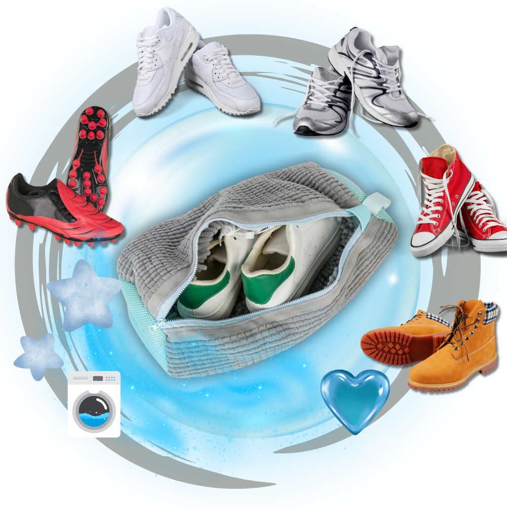 Vasketøjspose til sko i polyester - Ozerty