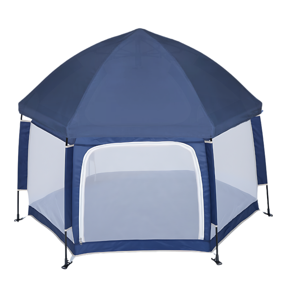 Pop-up kravlegård i mesh til børn