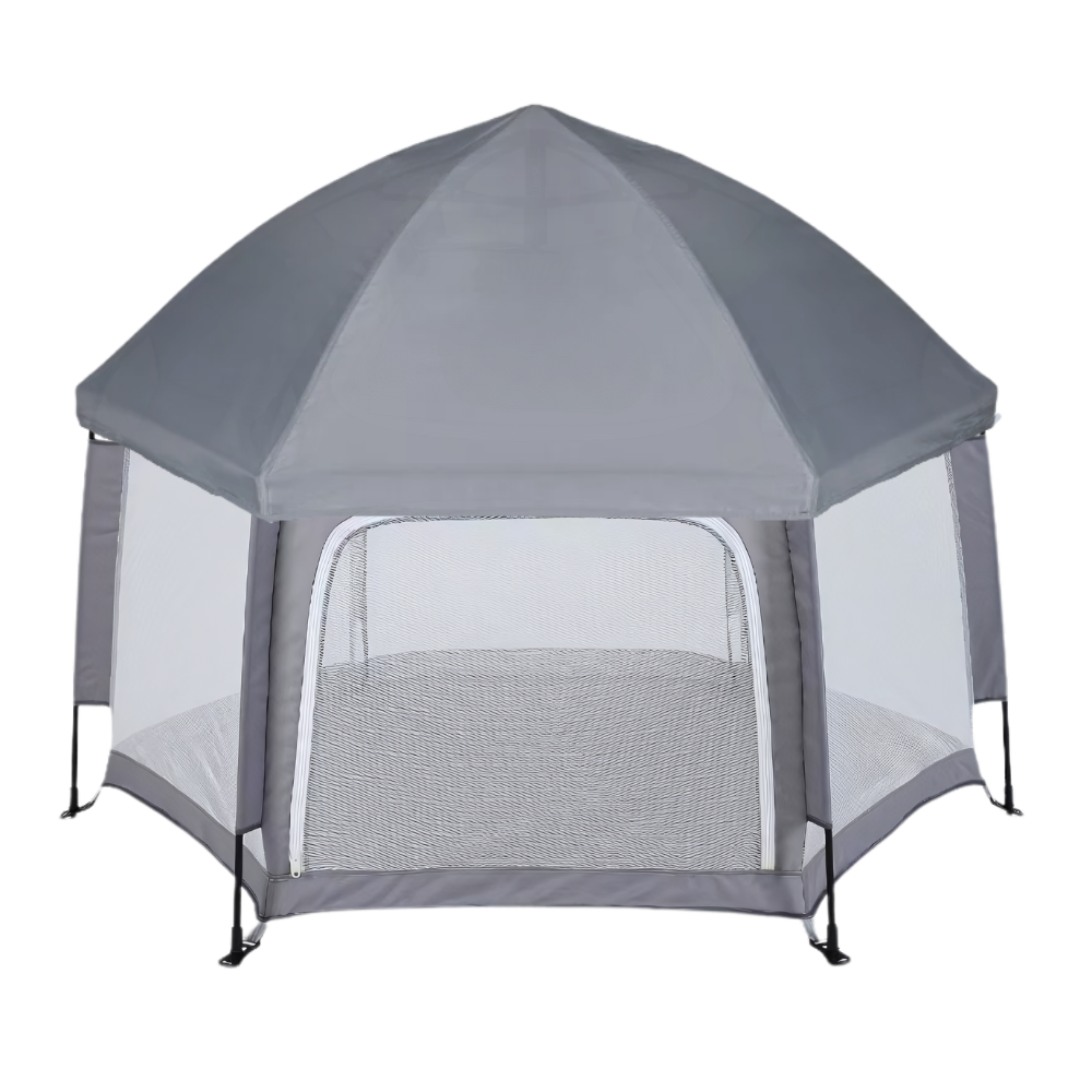 Pop-up kravlegård i mesh til børn