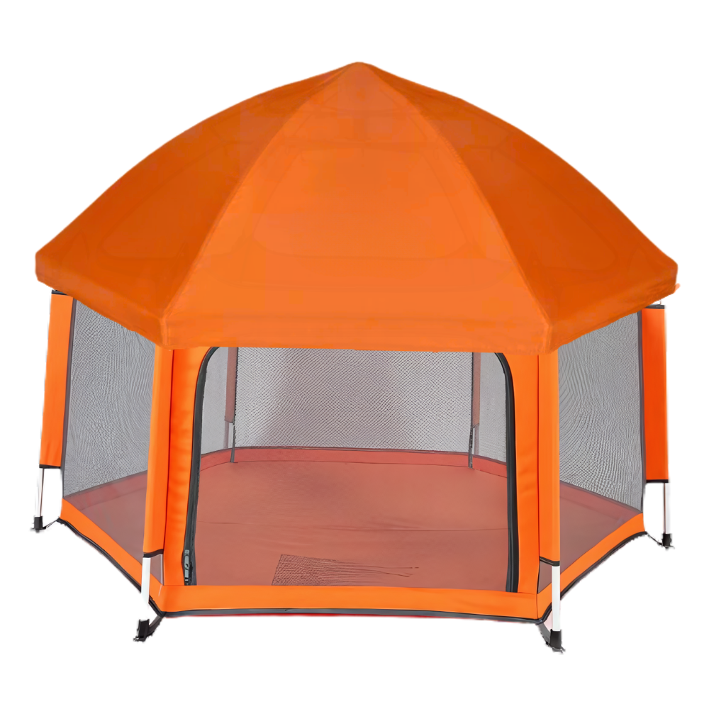 Pop-up kravlegård i mesh til børn