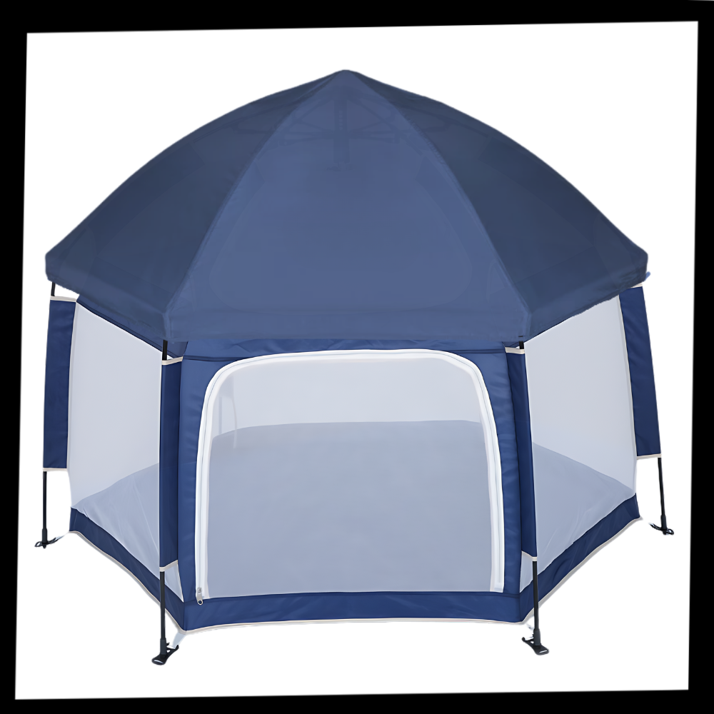 Pop-up kravlegård i mesh til børn