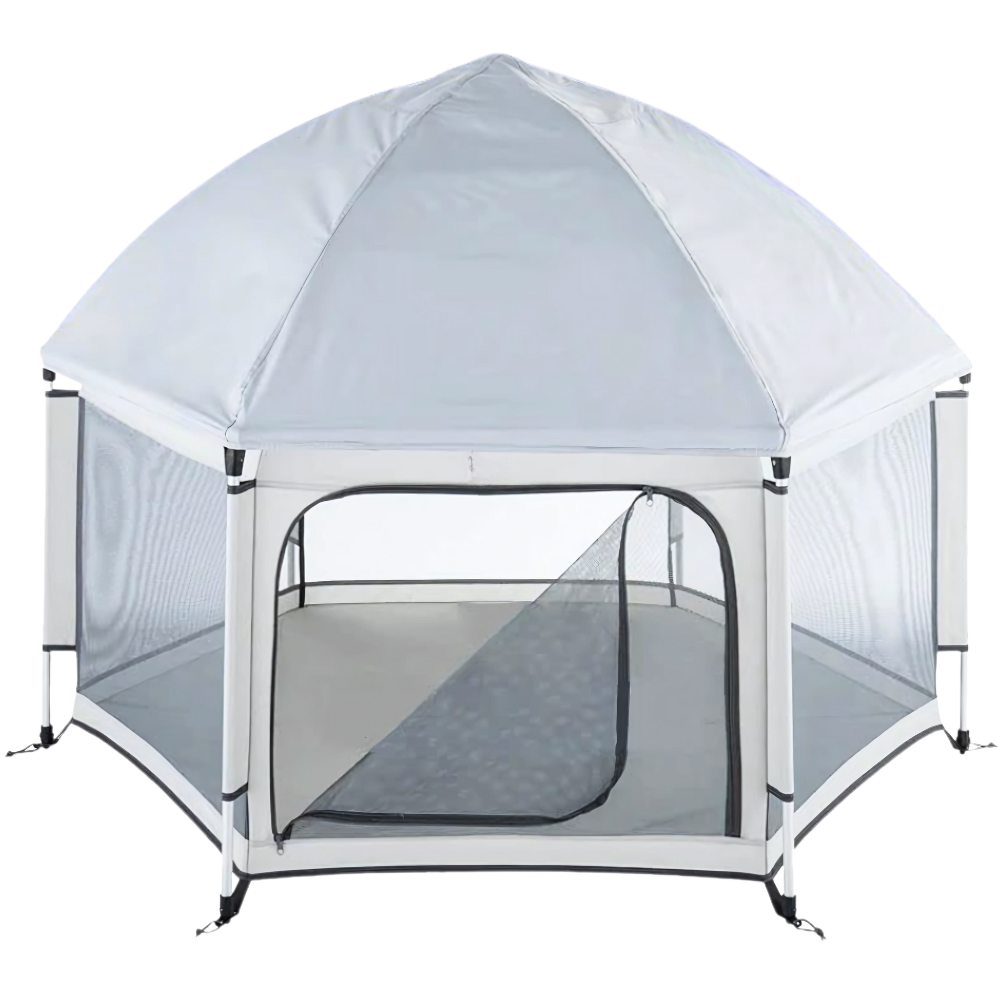 Pop-up kravlegård i mesh til børn