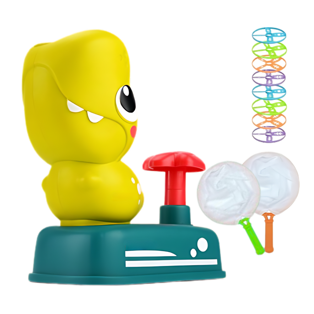 Bærbart legetøj med nem affyring af flyvende disk
-Dinosaurgrøn - Ozerty