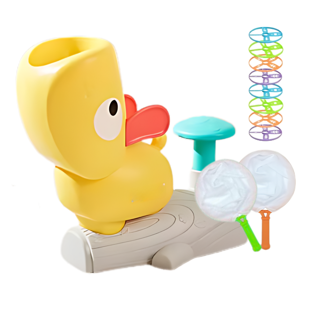 Bærbart legetøj med nem affyring af flyvende disk
-Gul - Ozerty