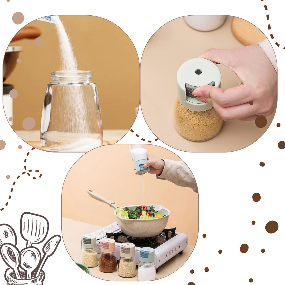 Salt- og peberbøsser til præcis dosering - Ozerty