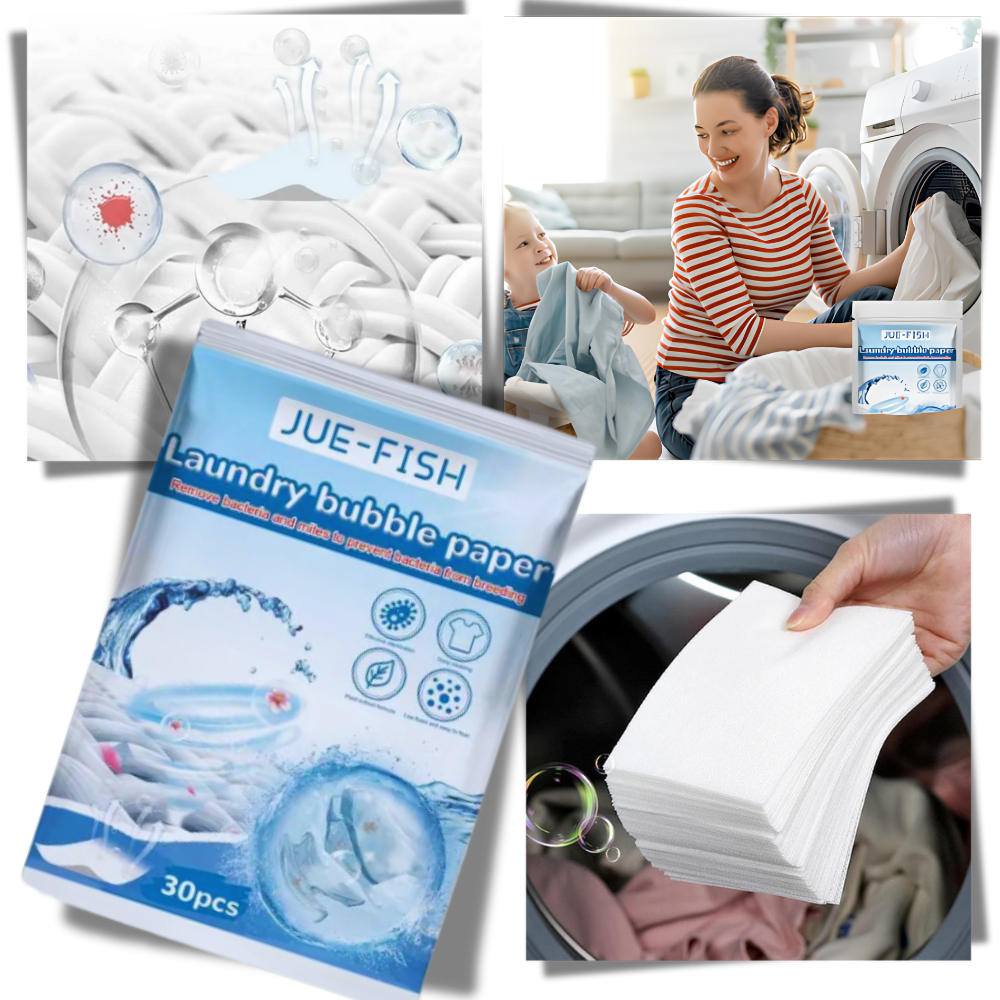 Hurtigt opløselige Øko-vaskeark
 - Ozerty