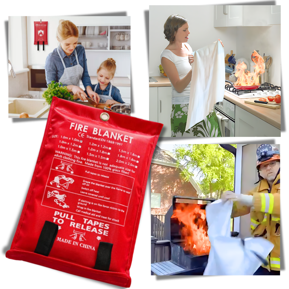 Hurtigslukkende brandtæpper til nødsituationer - Ozerty