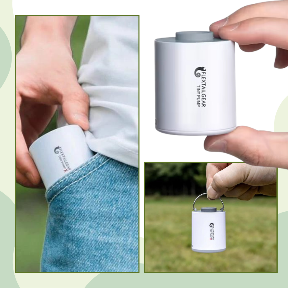 Lille pumpe til hurtig oppustning og luftudslip
- Ozerty