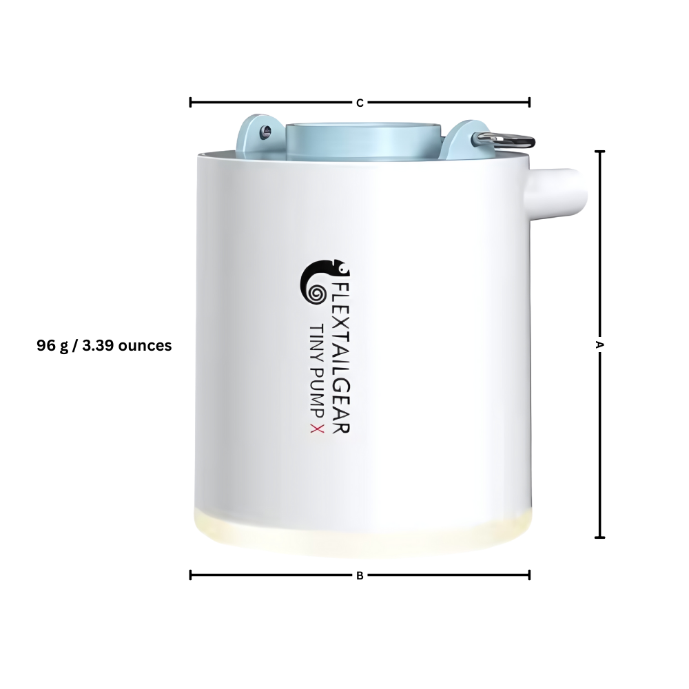 Lille pumpe til hurtig oppustning og luftudslip
- Ozerty