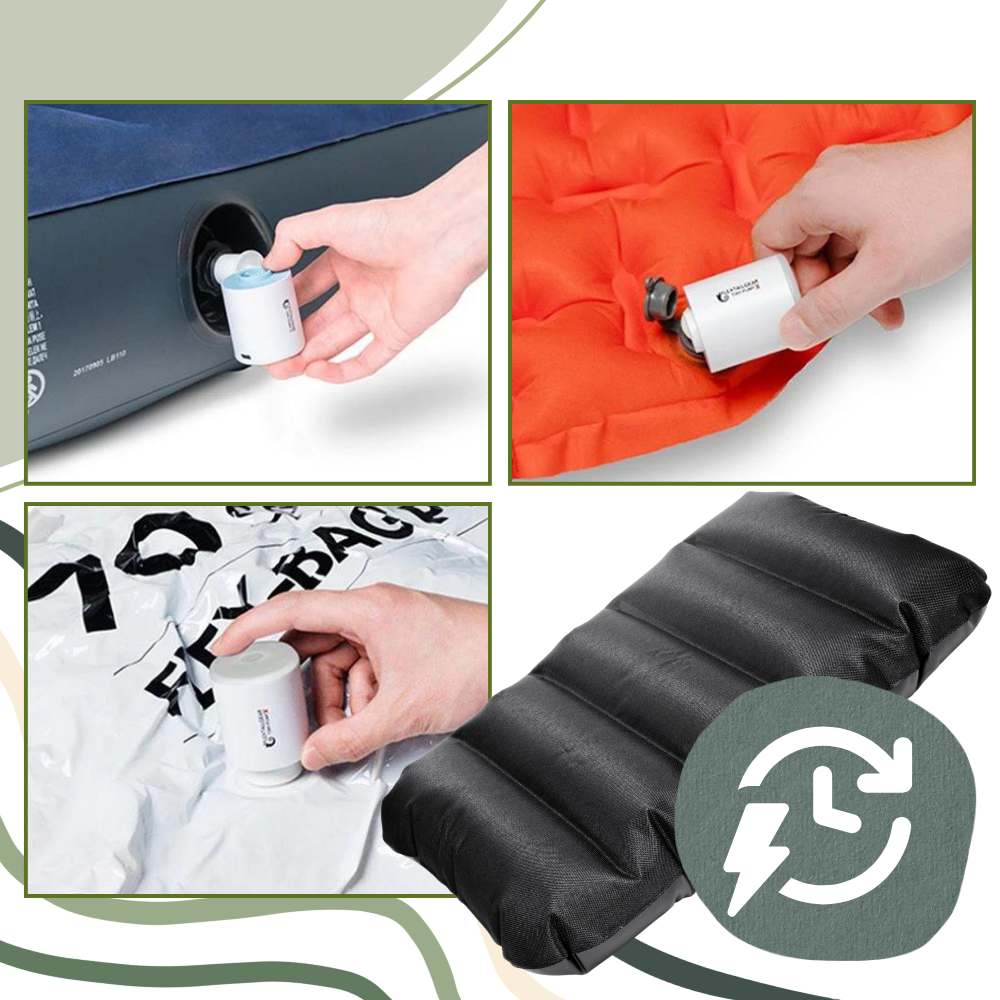 Lille pumpe til hurtig oppustning og luftudslip
- Ozerty