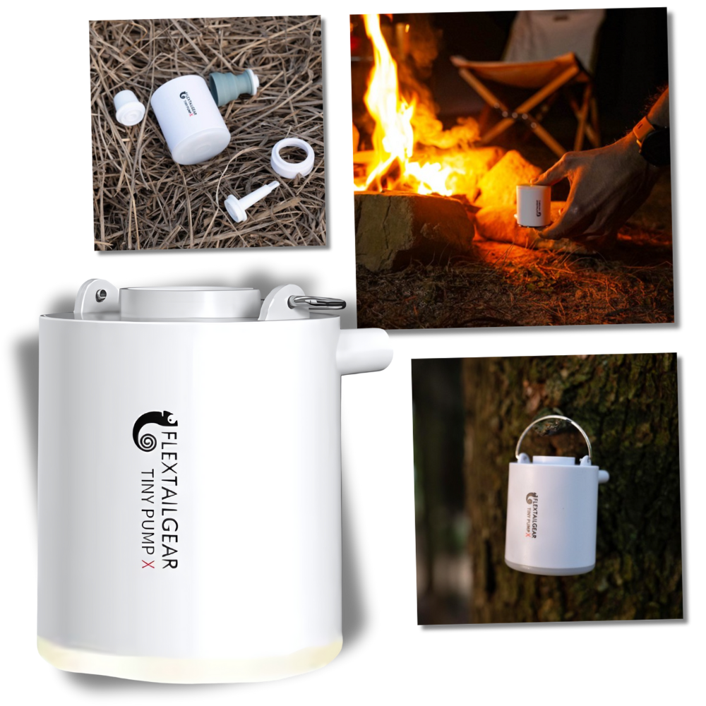 Lille pumpe til hurtig oppustning og luftudslip
- Ozerty