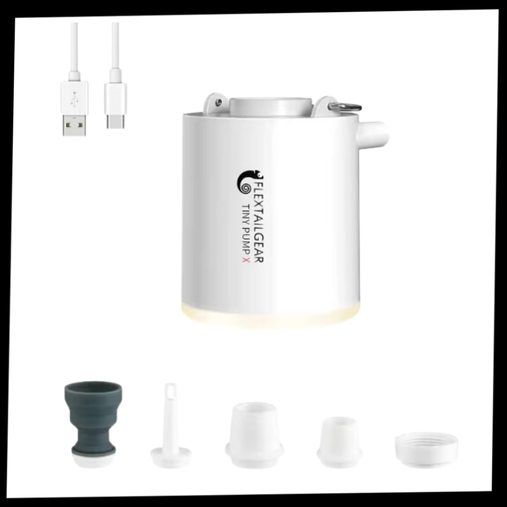 Lille pumpe til hurtig oppustning og luftudslip
- Ozerty