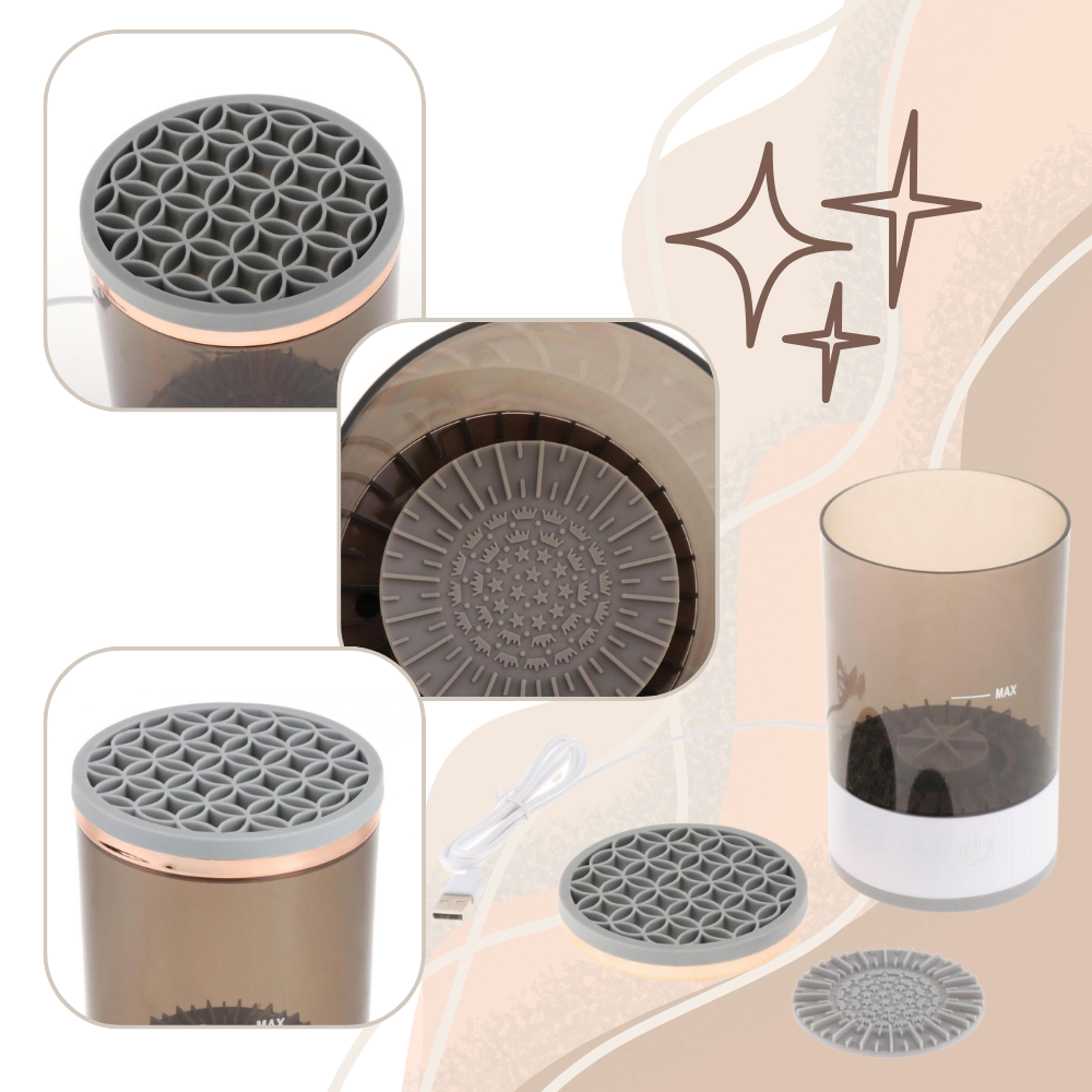 Hurtig genopladelig elektrisk makeupbørsterenser
- Ozerty