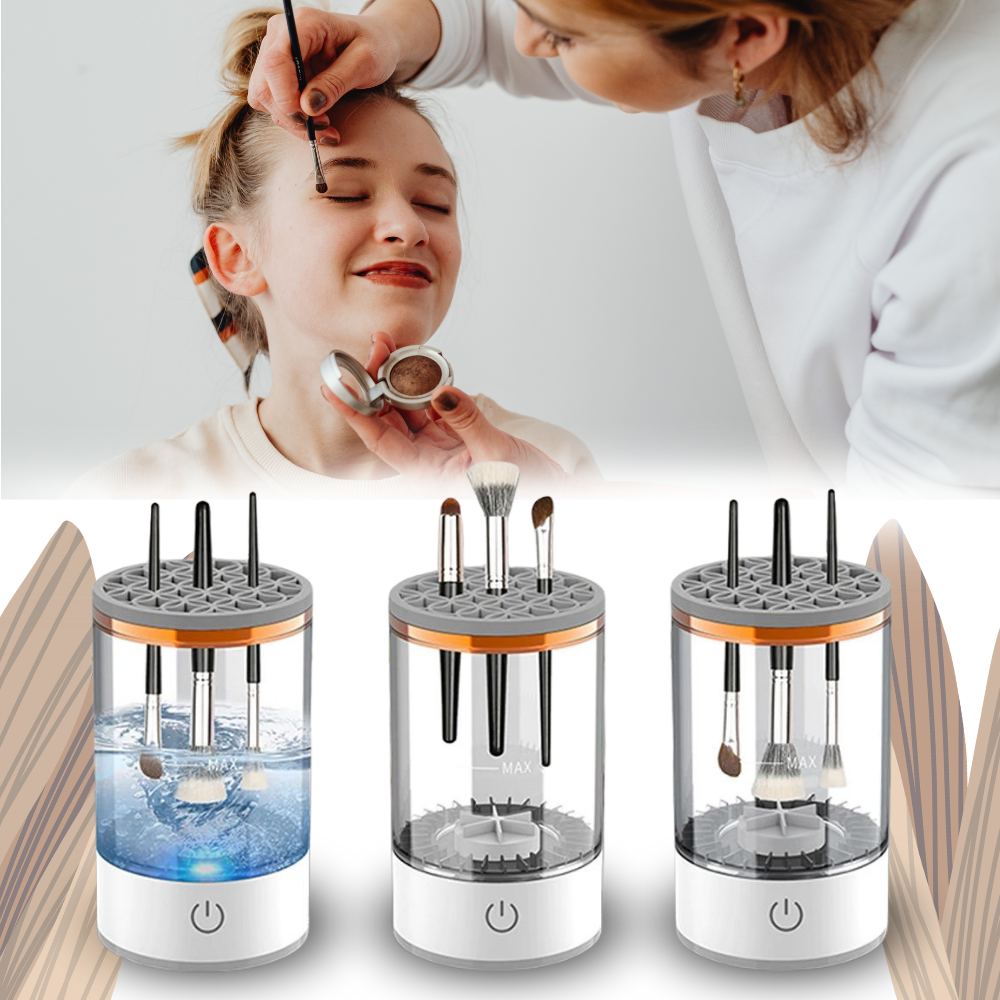 Hurtig genopladelig elektrisk makeupbørsterenser
- Ozerty