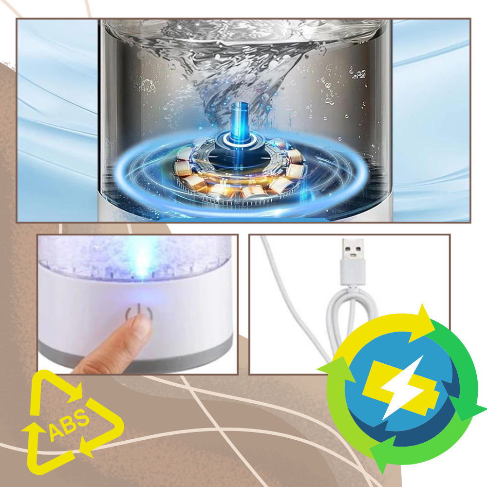 Hurtig genopladelig elektrisk makeupbørsterenser
- Ozerty