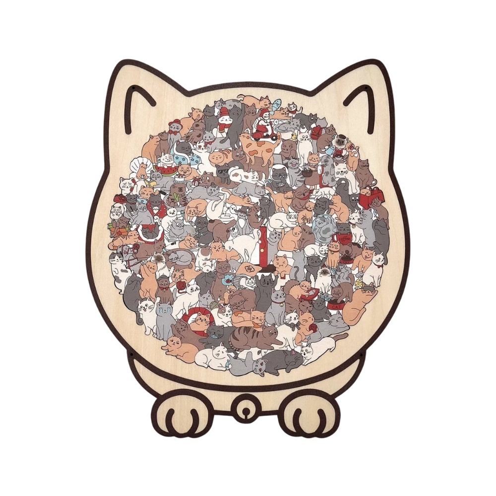 Afslappende Katte Puslespil -Klassisk kat - Ozerty