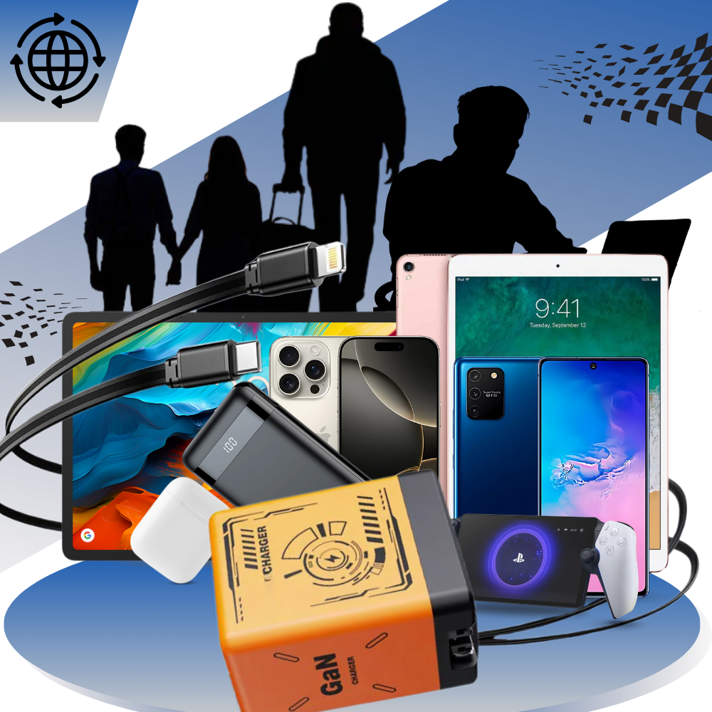 Udtrækkeligt Kabel med Dobbelt Oplader - Ozerty