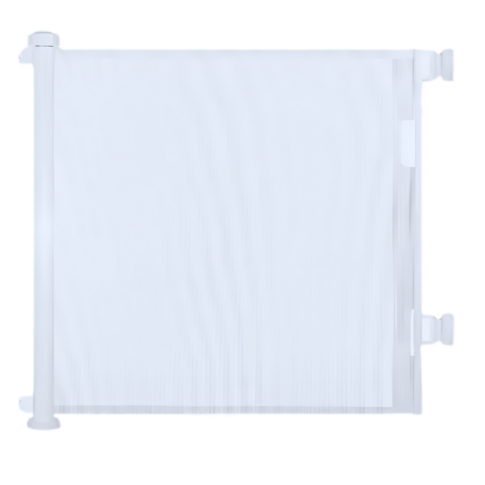 Udtrækkelig robust låge i mesh til kæledyr og babyer
-Hvid/86 x 180 cmHvid/86 x 140 cm - Ozerty