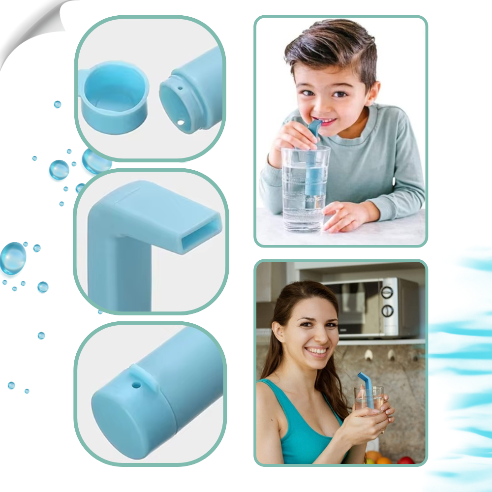 Genanvendeligt sugerør til hikke-stop - Ozerty