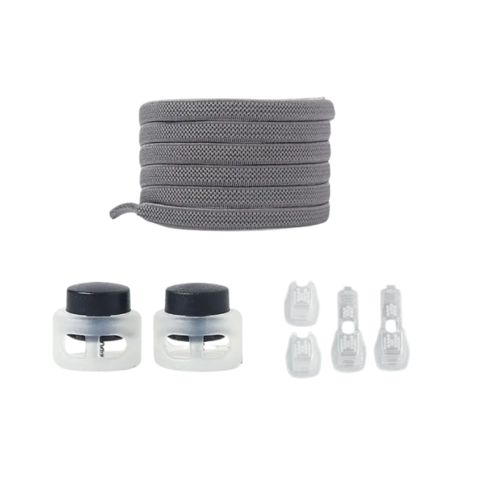 Sikker og moderigtig snørebåndslås
-Grå - Ozerty