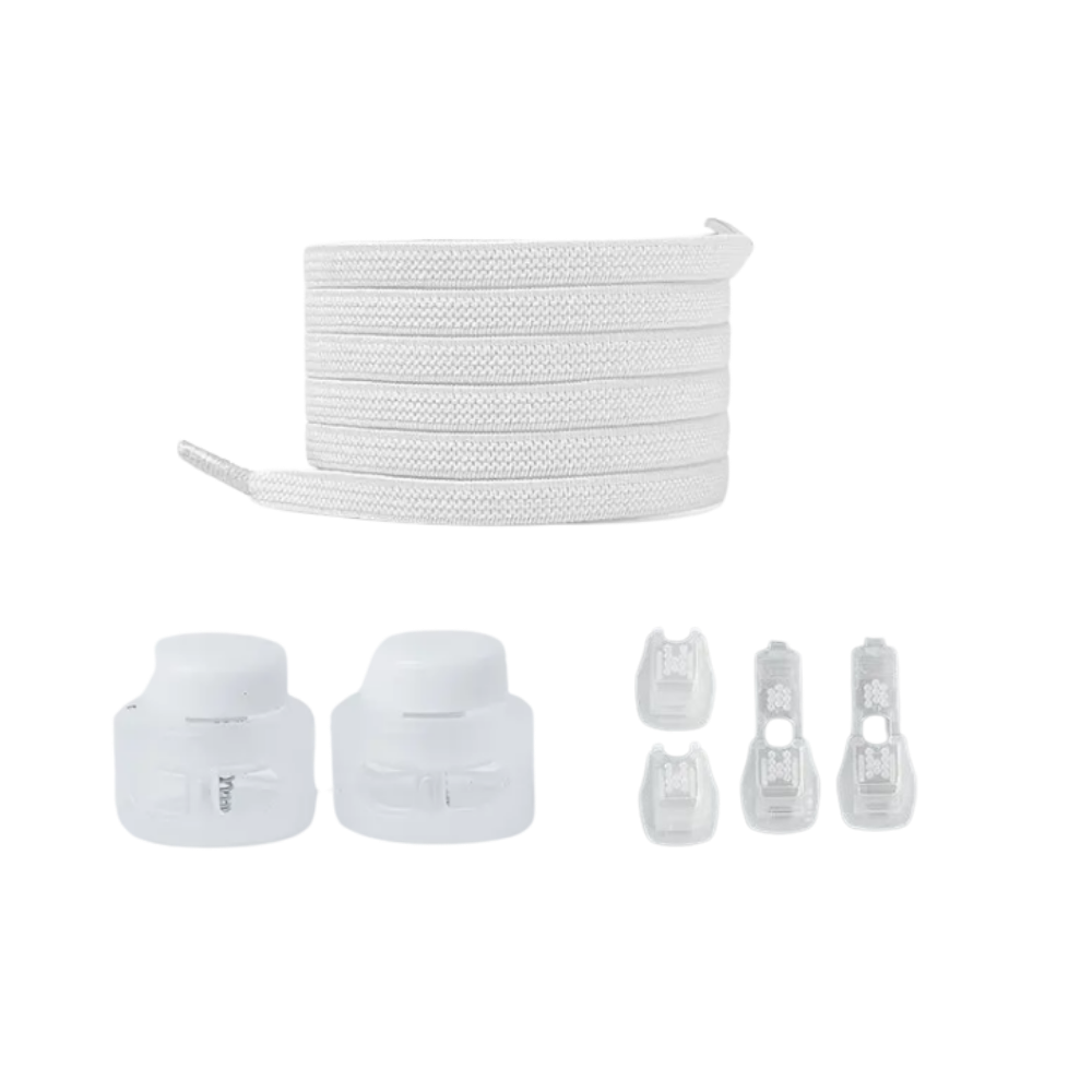 Sikker og moderigtig snørebåndslås
-Hvid - Ozerty