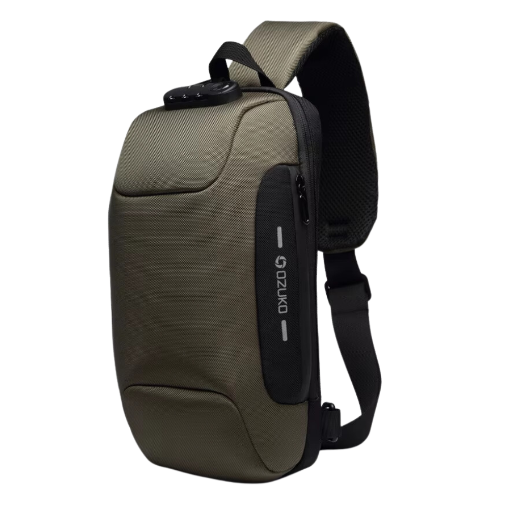 Sikker Crossbody Taske -Grøn - Ozerty