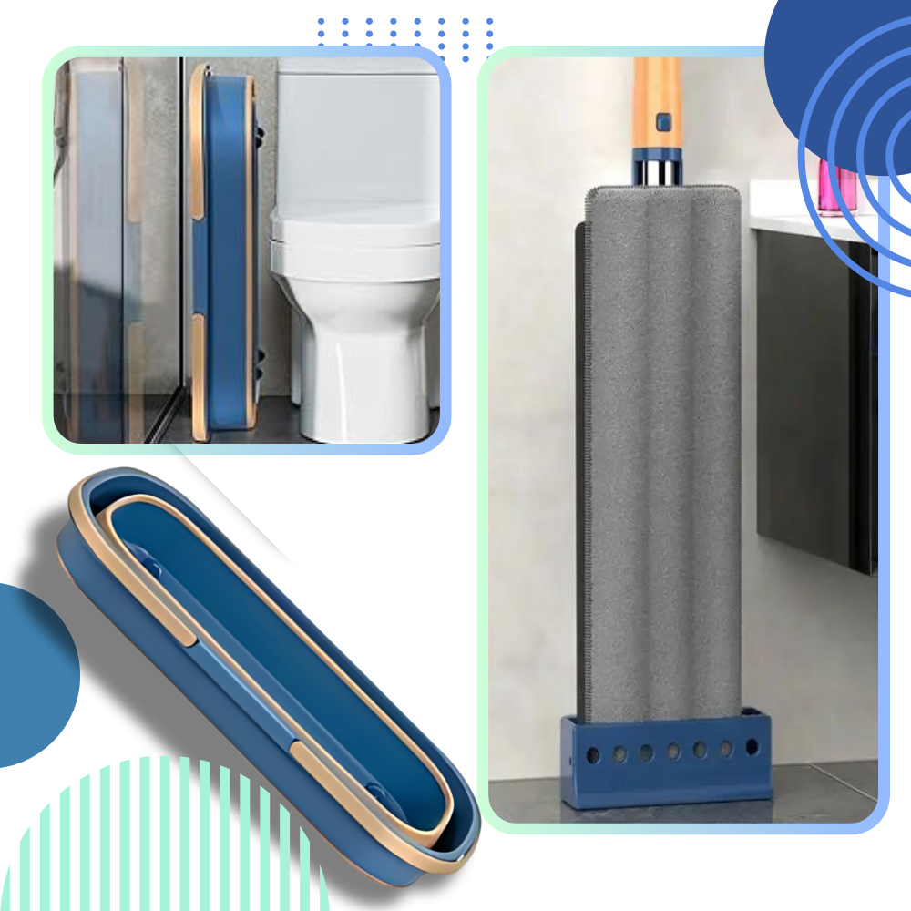 Selvopvridende fladmoppe med spand - Ozerty