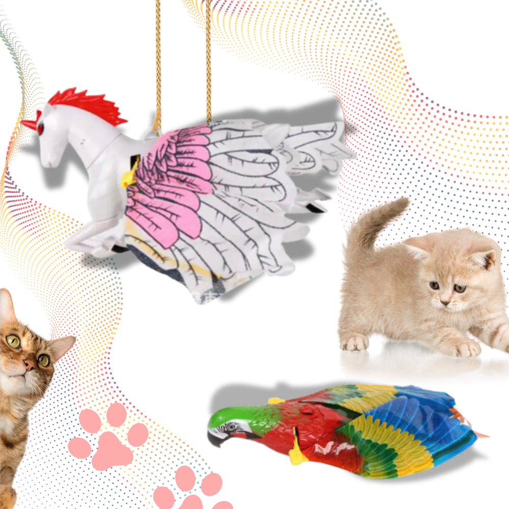 Kattelegetøj med imiteret flyvende fugl
- Ozerty