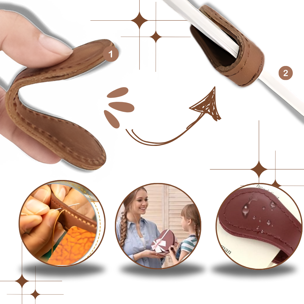 Elegant personligt magnetisk bogmærke i læder
- Ozerty