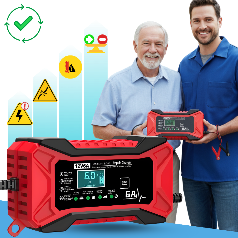 Smart 12V Batterioplader - Ozerty