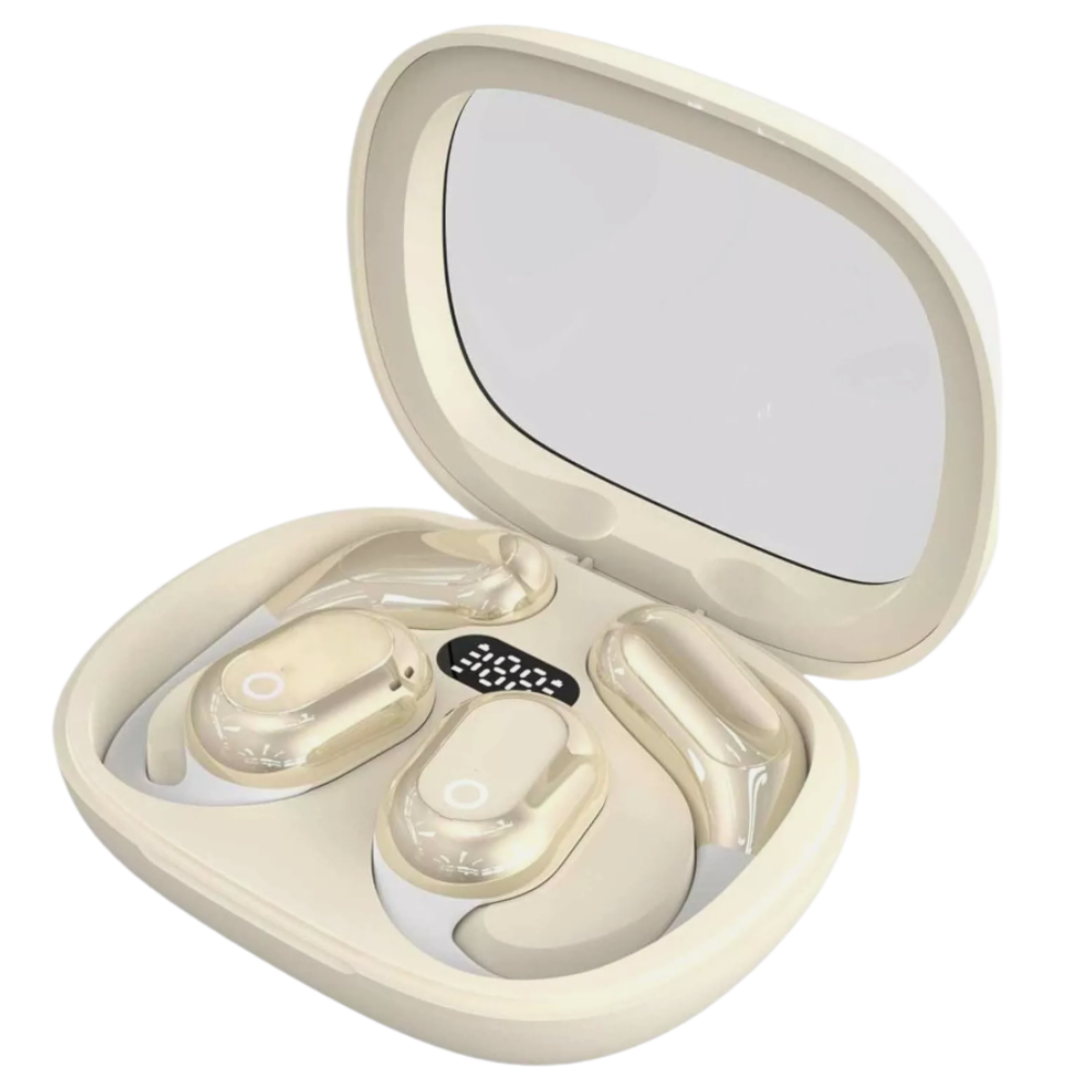Smart AI-oversættelses-høretelefoner -Beige - Ozerty