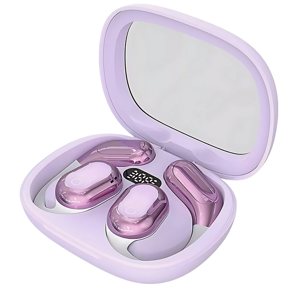 Smart AI-oversættelses-høretelefoner -Lilla - Ozerty