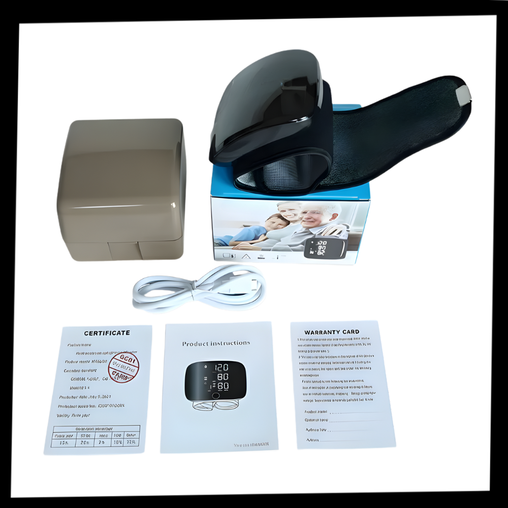 Smart blodtryksmåler til håndleddet - Ozerty