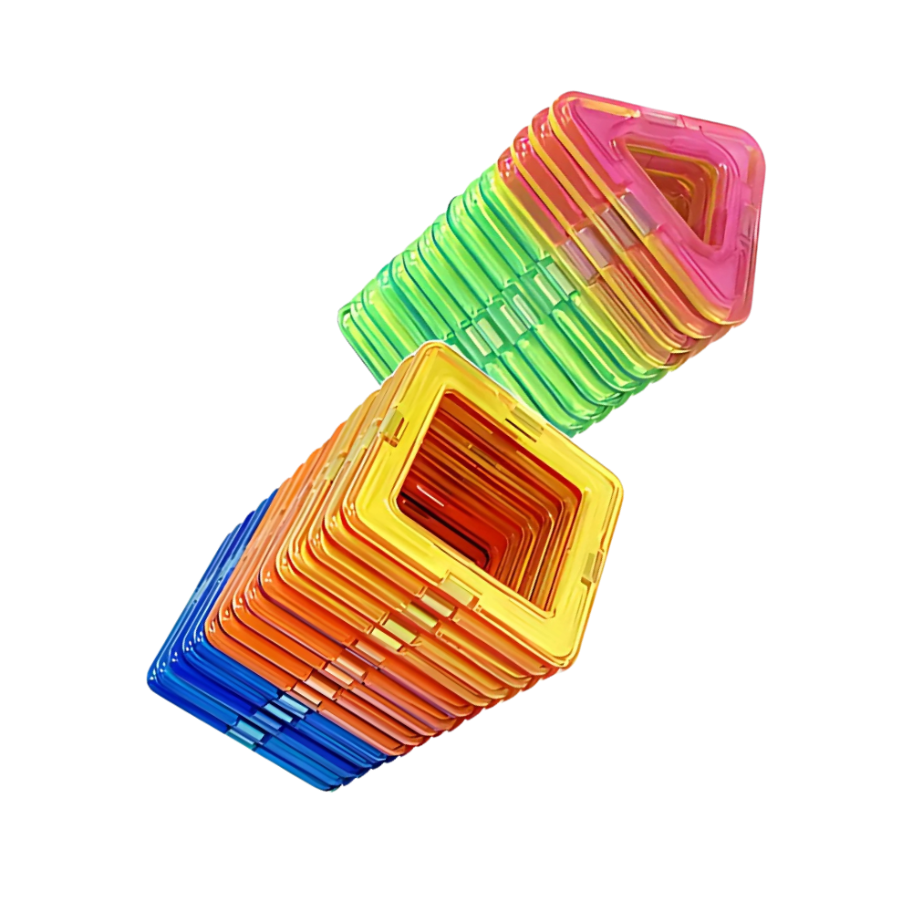 Snap & Build Magnetiske Klodser -Stor størrelse - Ozerty