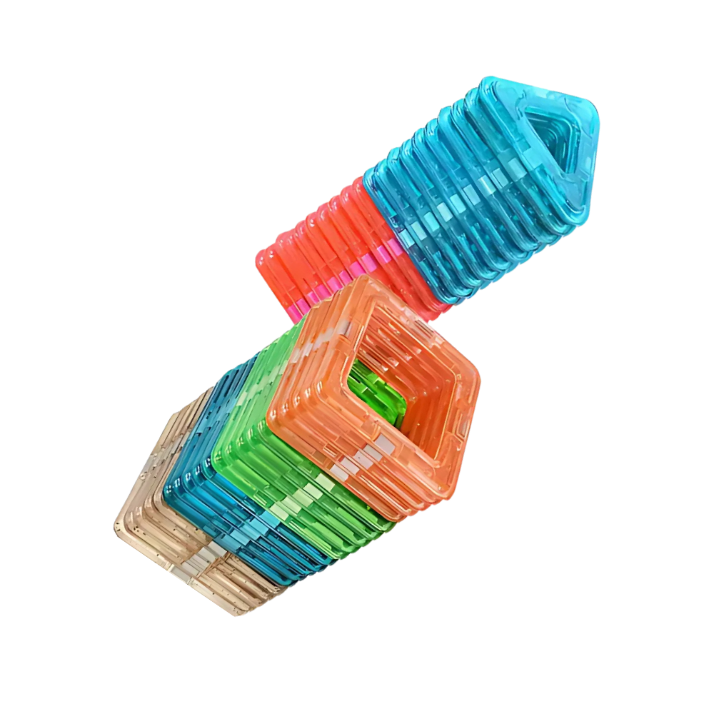 Snap & Build Magnetiske Klodser -Mini størrelse - Ozerty