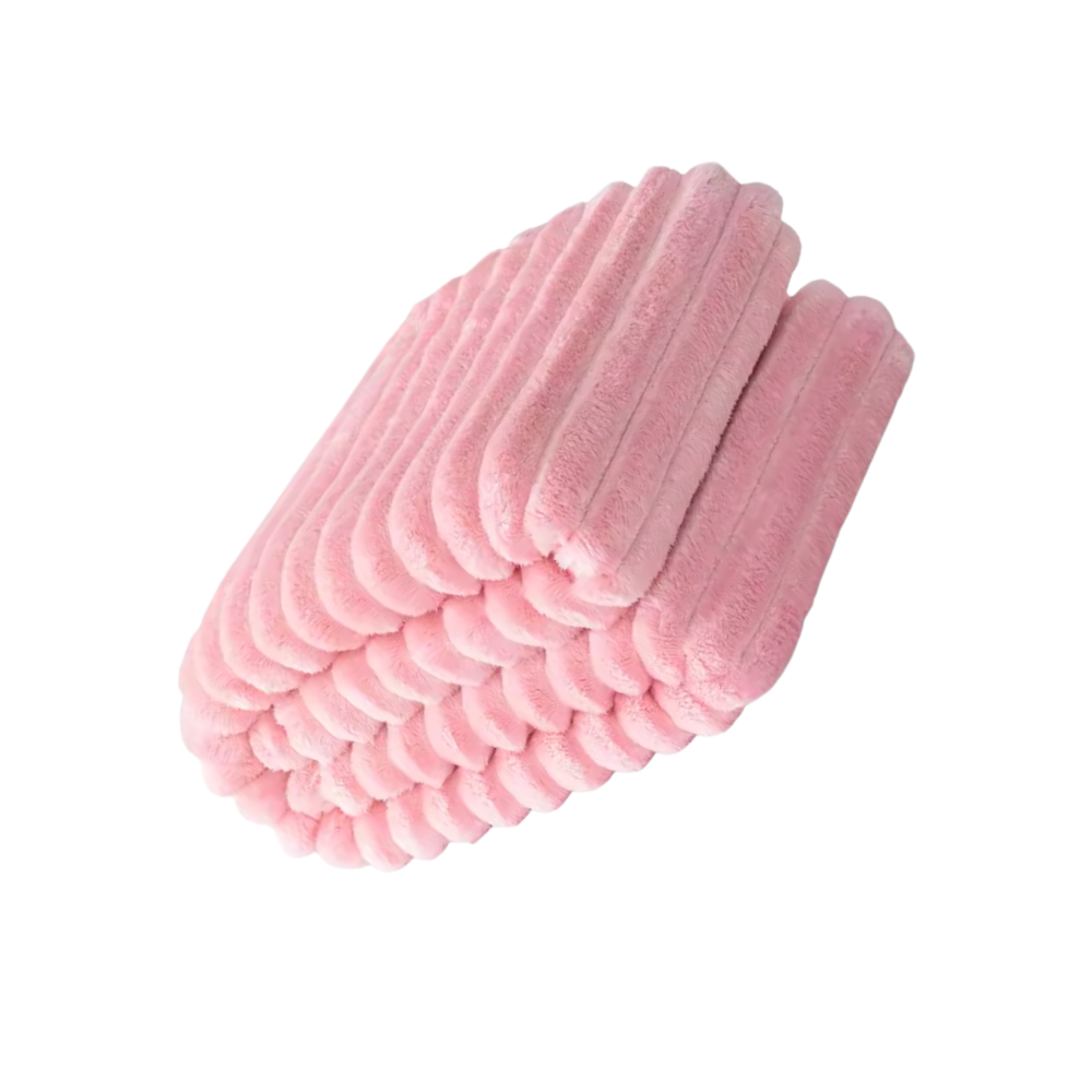 Blødt og Hyggeligt Flaneltæppe -Pink - Ozerty
