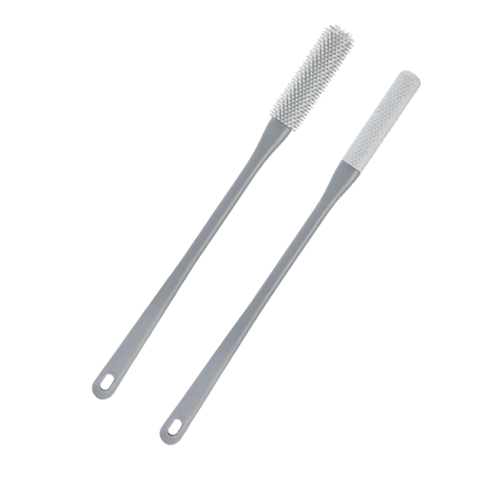 Fodbørste med bløde børstehår
-Grå - Ozerty