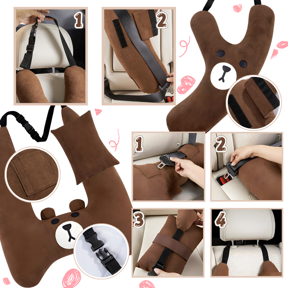 Blød relief-sikkerhedssele-pude til børn - Ozerty