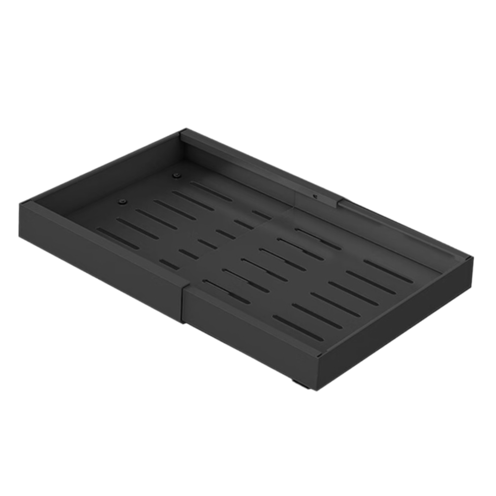 Pladsbesparende udtrækkelig skabshylde
-Sort/Stor - Ozerty