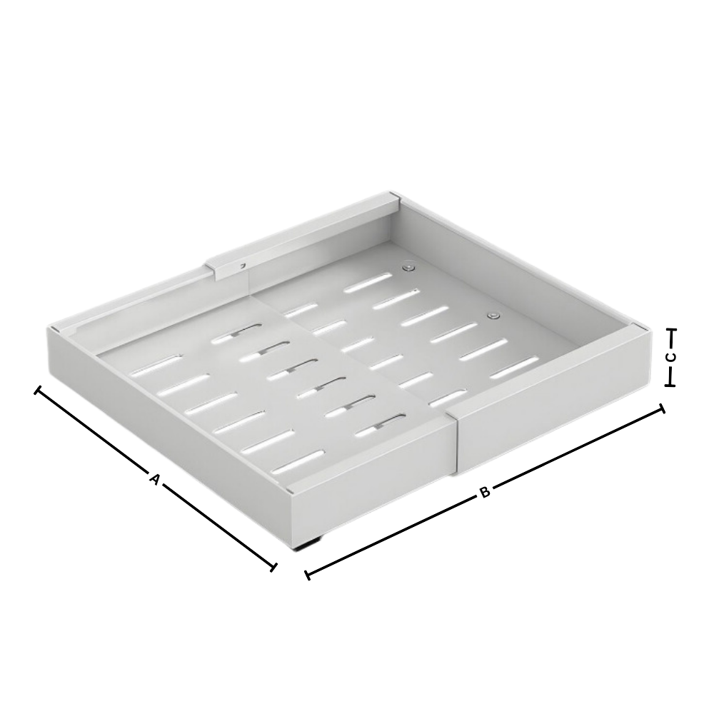 Pladsbesparende udtrækkelig skabshylde
- Ozerty