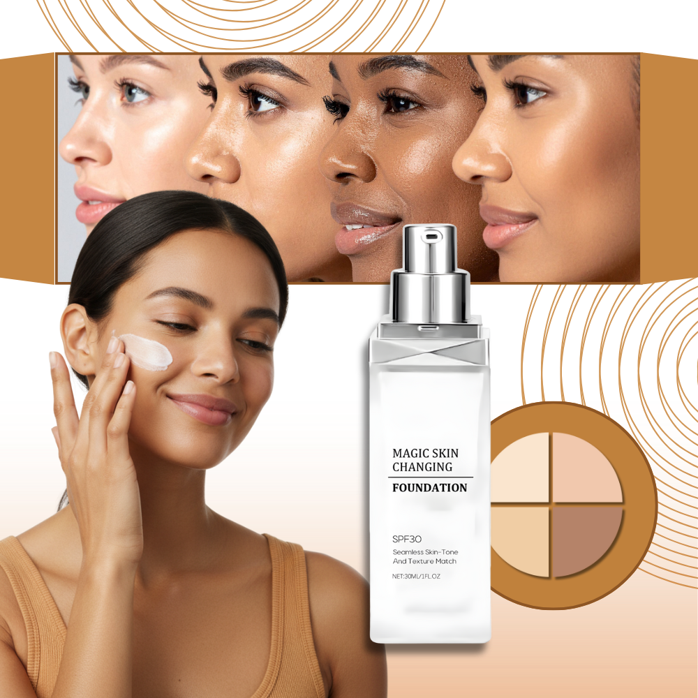 SPF 30 Farveskiftende Foundation - Ozerty