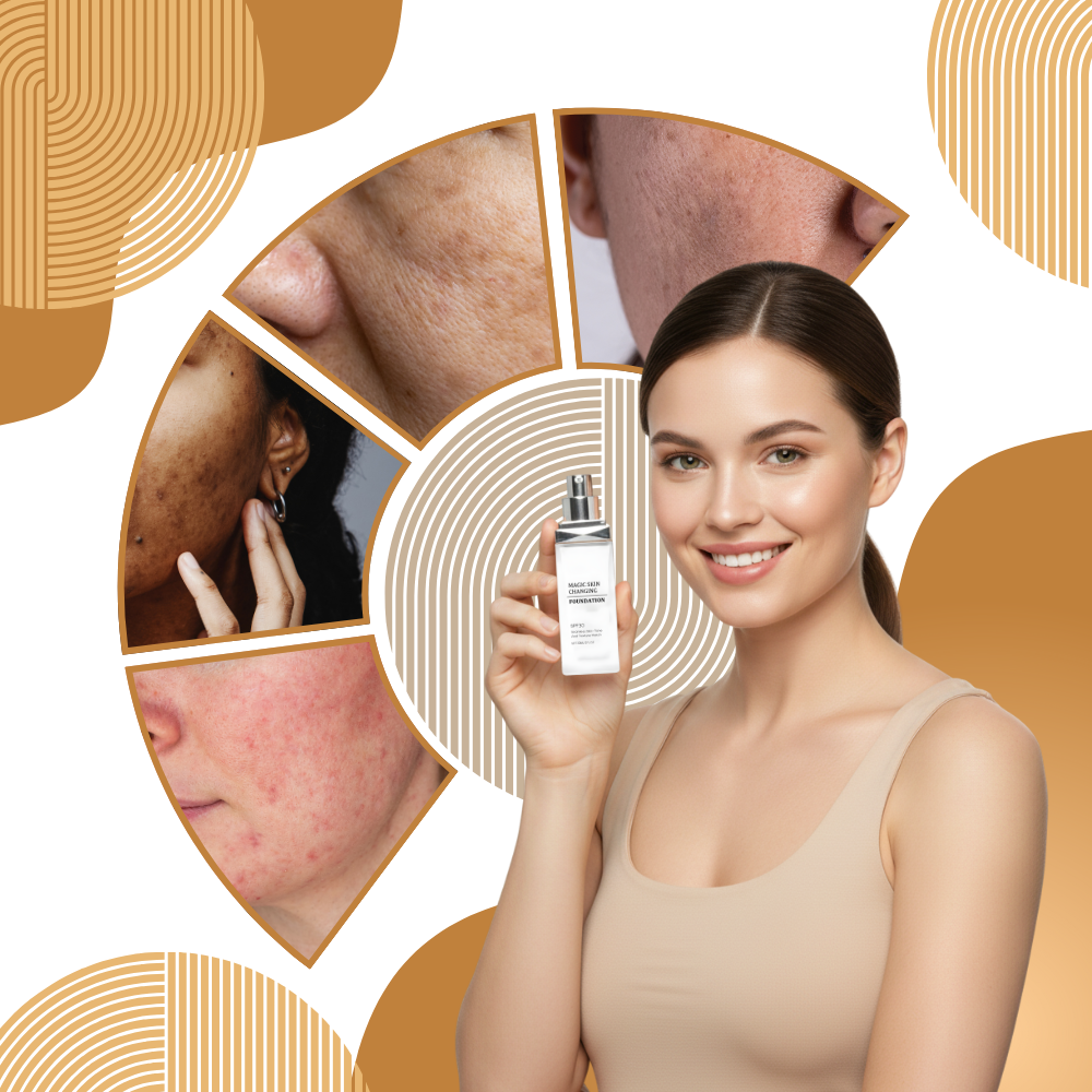 SPF 30 Farveskiftende Foundation - Ozerty