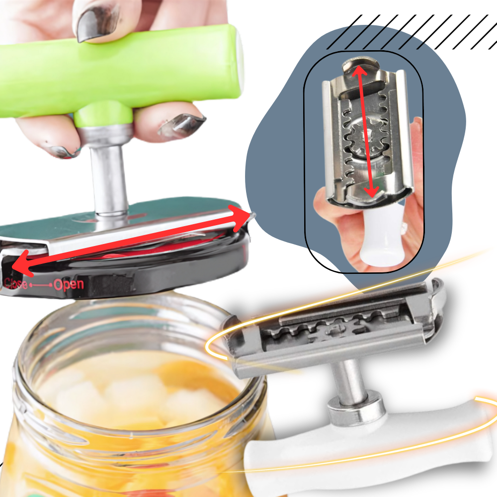 Glasåbner i rustfrit stål - Ozerty