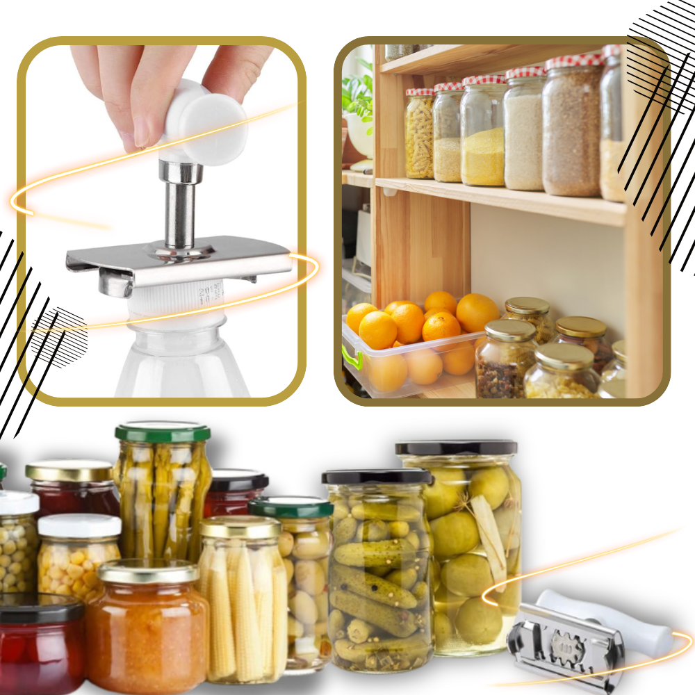 Glasåbner i rustfrit stål - Ozerty