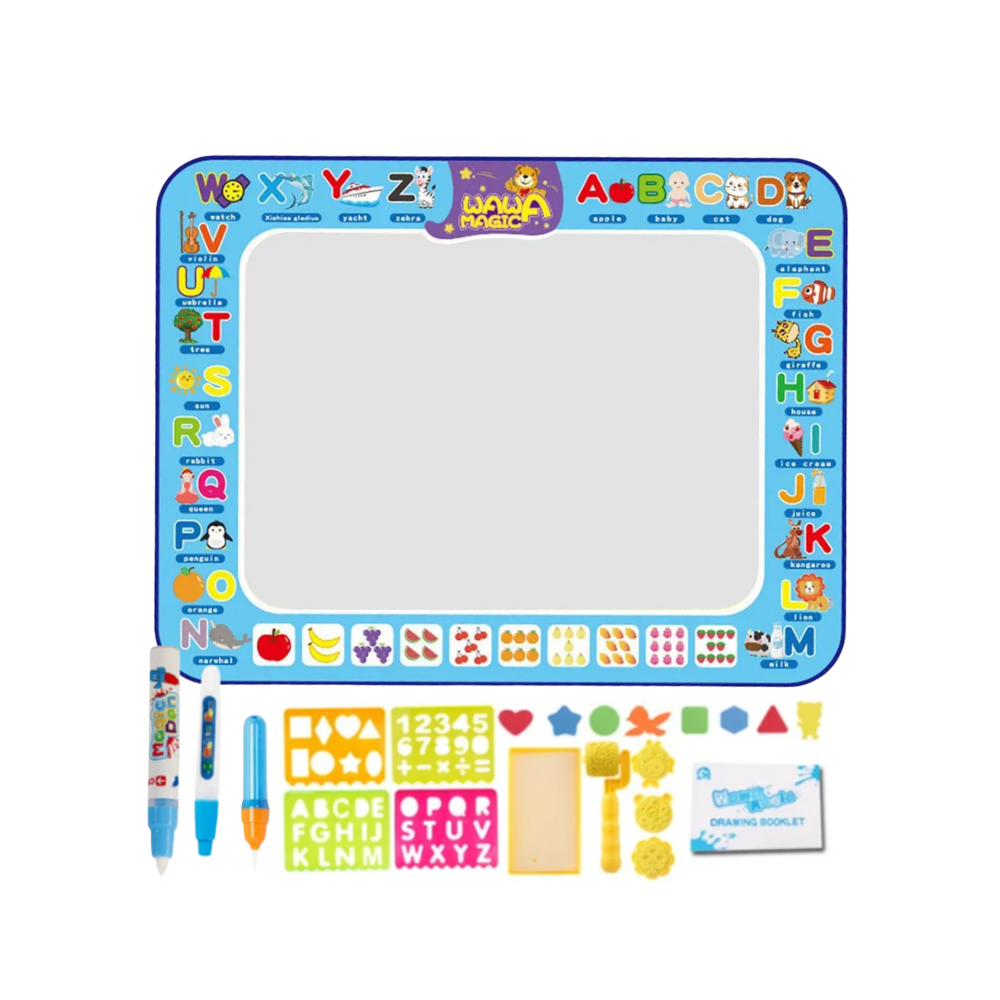 Stimulerende tegnetavle med vand
-Alfabetet - Ozerty