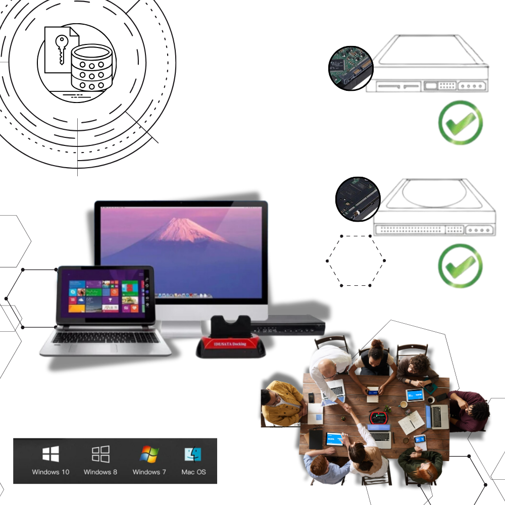 Strømlinet datahåndtering HBD-dockingstation
- Ozerty